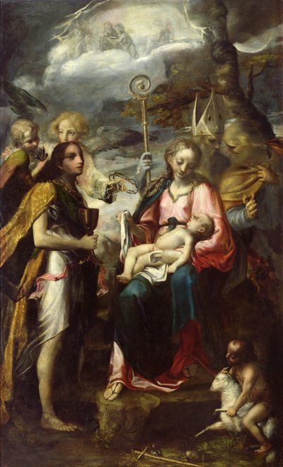 Virgin and Child and the Mystery of the Passion by Giambattista Tinti